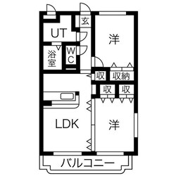 ユーミーしらさぎBの物件間取画像